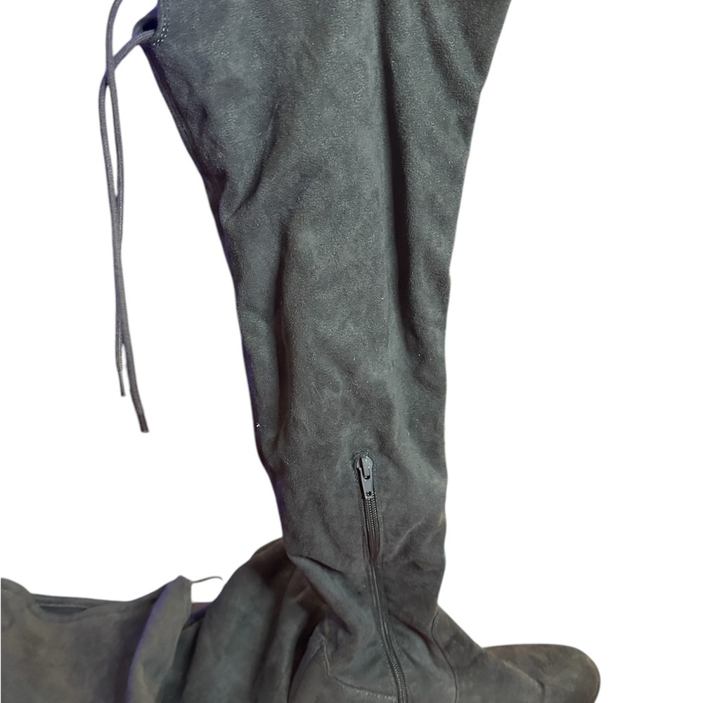 DSW Gray Suede Over-the-Knee Boots